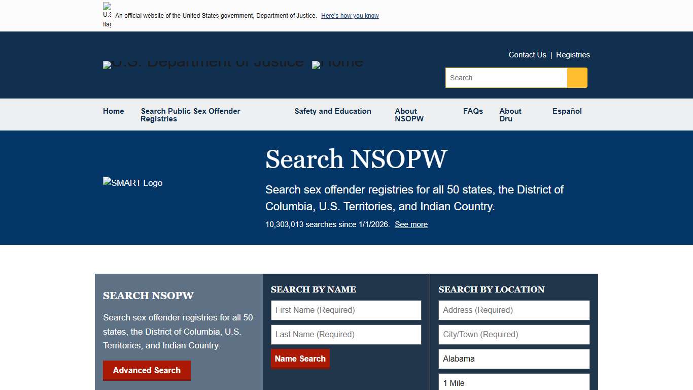 Home Dru Sjodin National Sex Offender Public Website